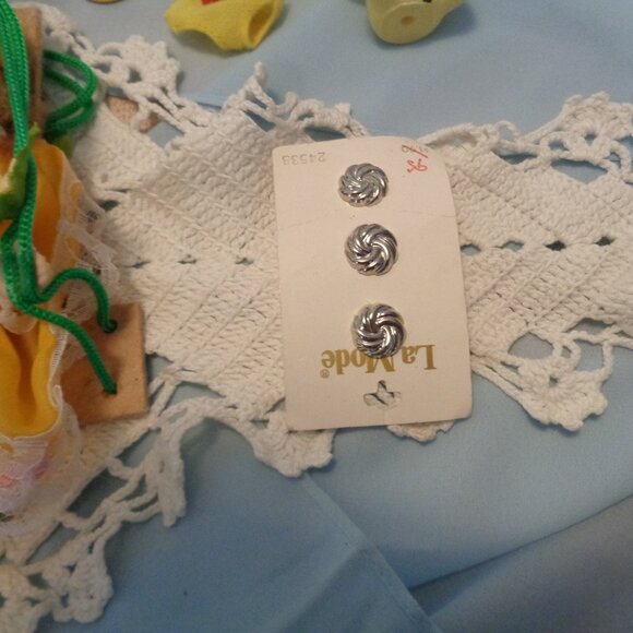 DOLLIE GLASS BASKET WASHINGTON SALT DOILY DODADS ETC LOT - Picture 13 of 15